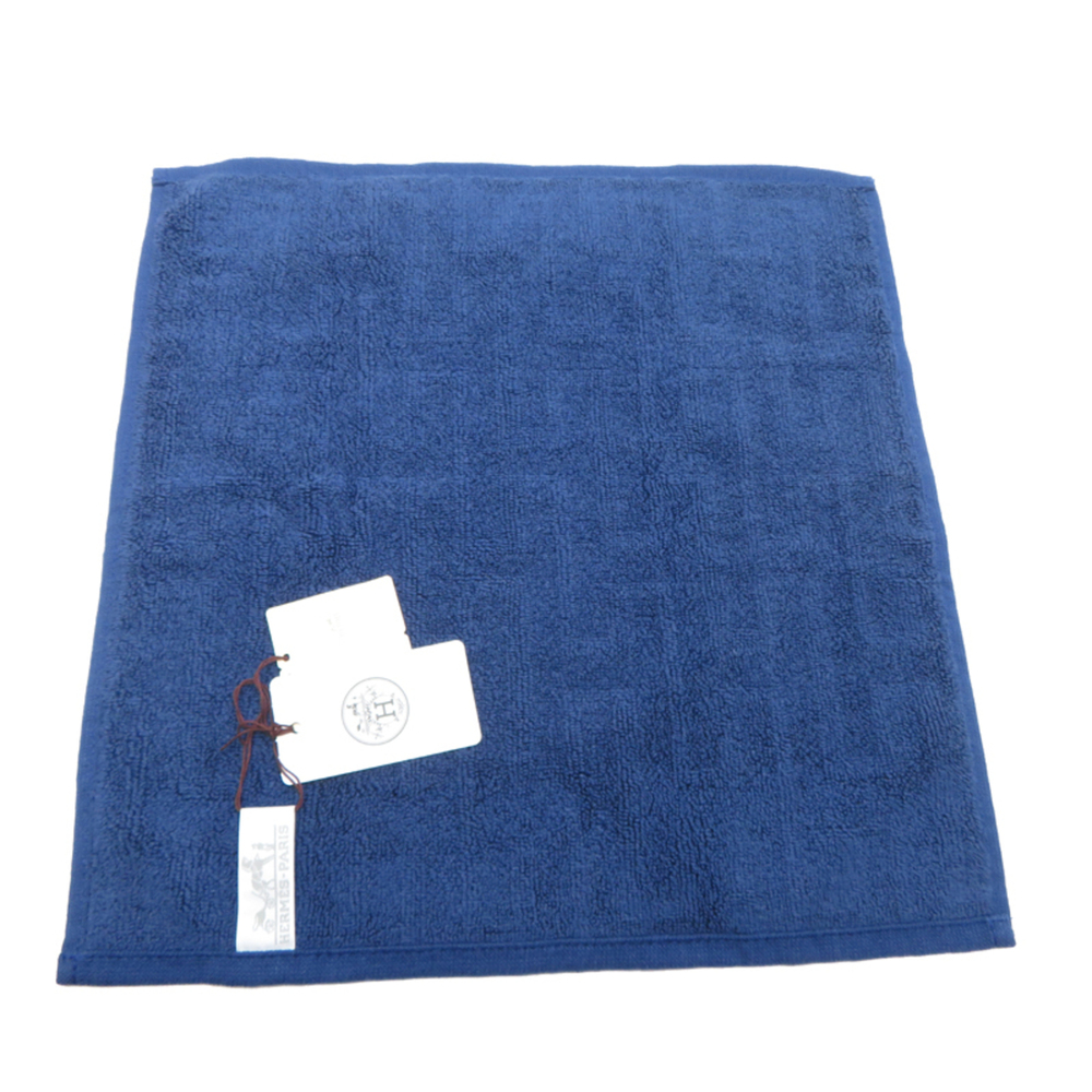 Hermes 2-piece set, women's and men's towels, 100% cotton, blue x white. - Picture 2 of 7